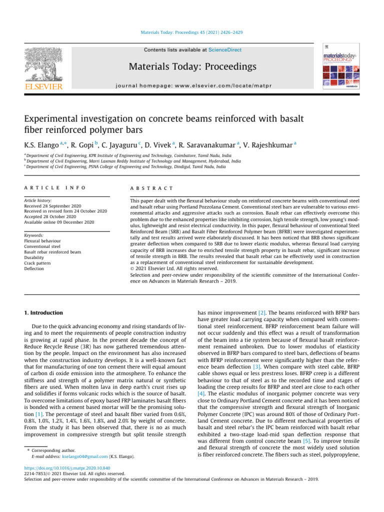 Experimental Investigation On Concrete Beams Reinforced - 2021 ...