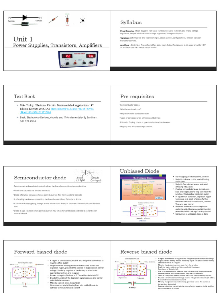 Module 1 Pdf Rectifier Science Mathematics