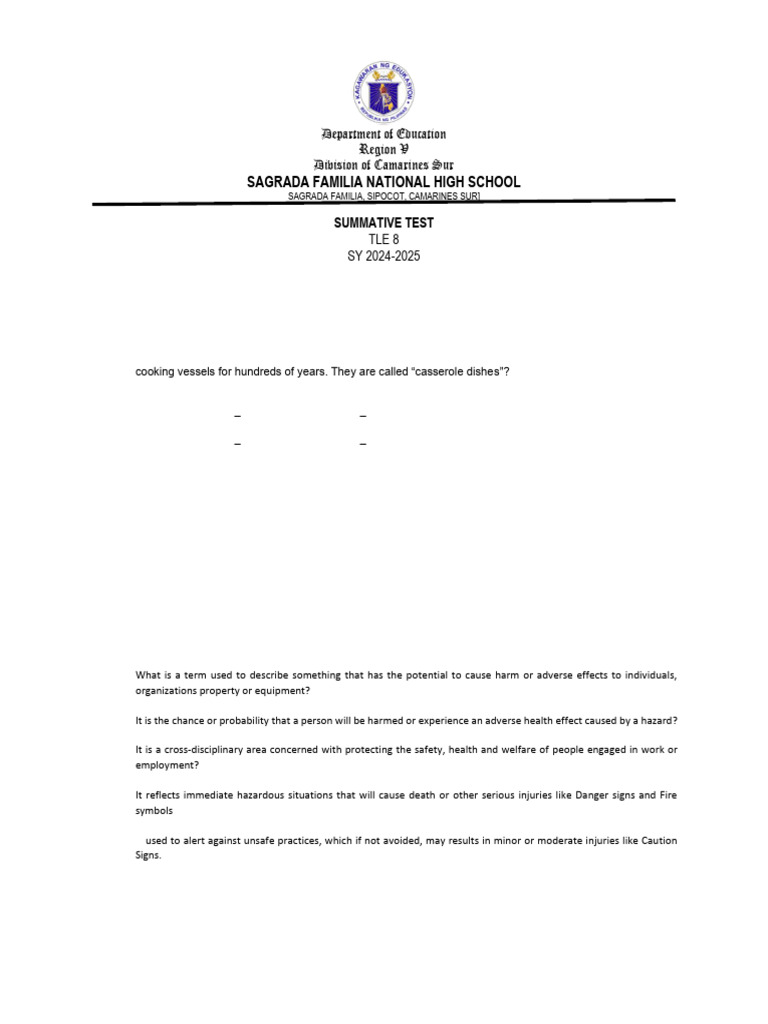 Summative Test 8 Pdf