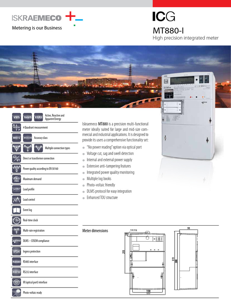 MT880 I Iskraemeco | PDF