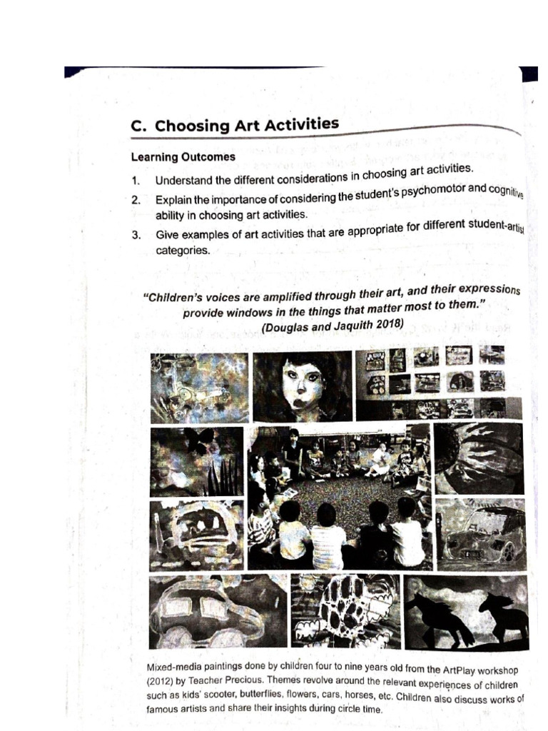 Arts Unit Ii Lesson C | PDF