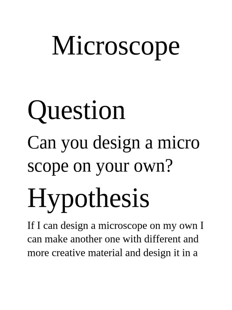 Microscope Pdf