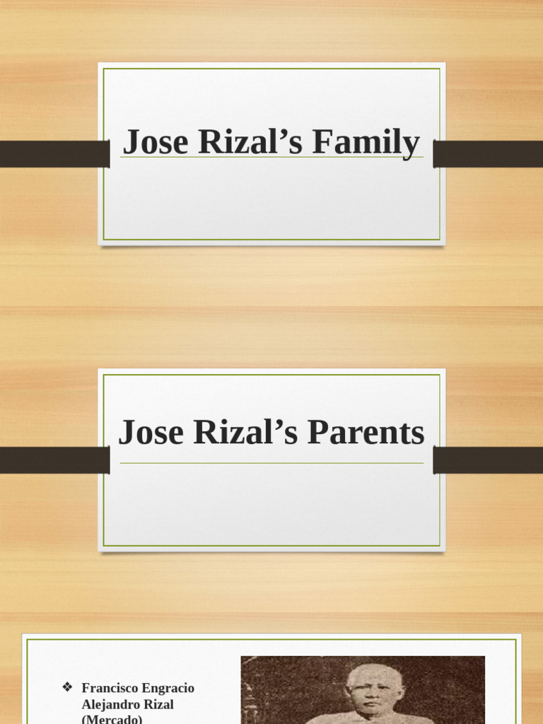 Rizal Family | PDF