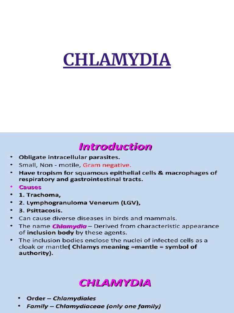 Chlamydia | PDF