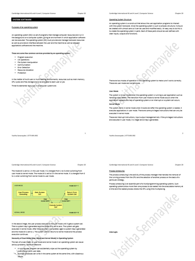 System Software - Chapter 20 | PDF