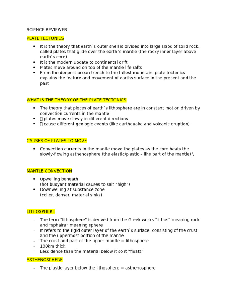 Science Reviewer G10 First Quarter | PDF