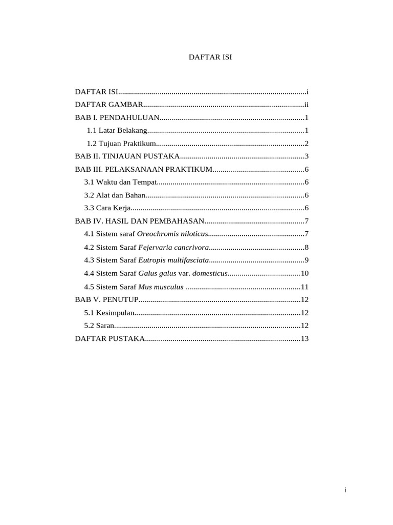 Daftar Isi | PDF