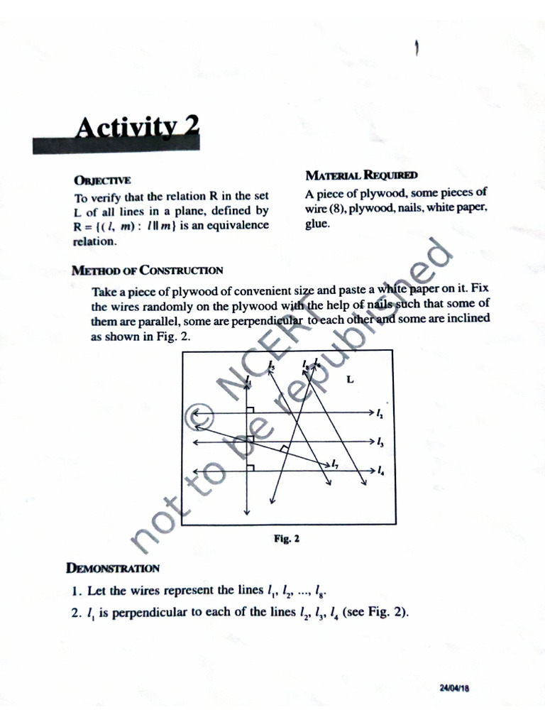 Maths Activity 1-7 | PDF