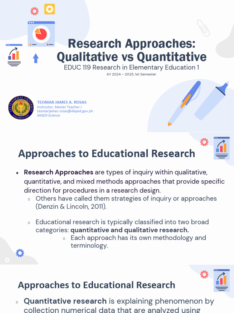 Research Methods in Education: Overview | PDF | Quantitative Research ...