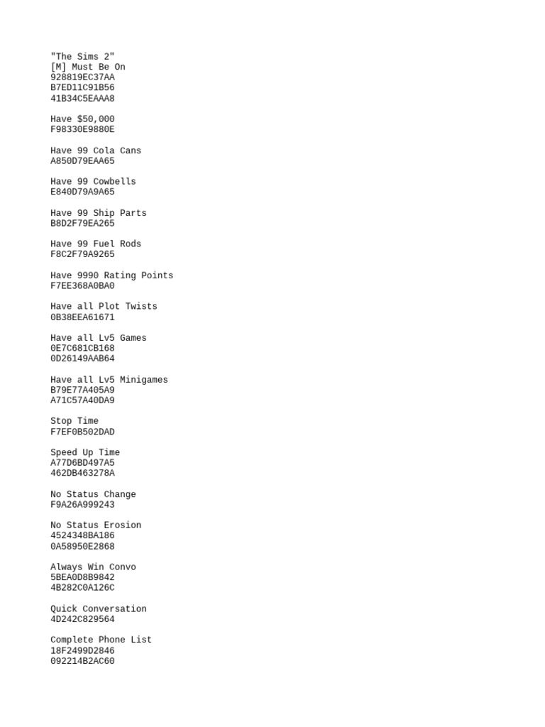 Sims 2 pdf