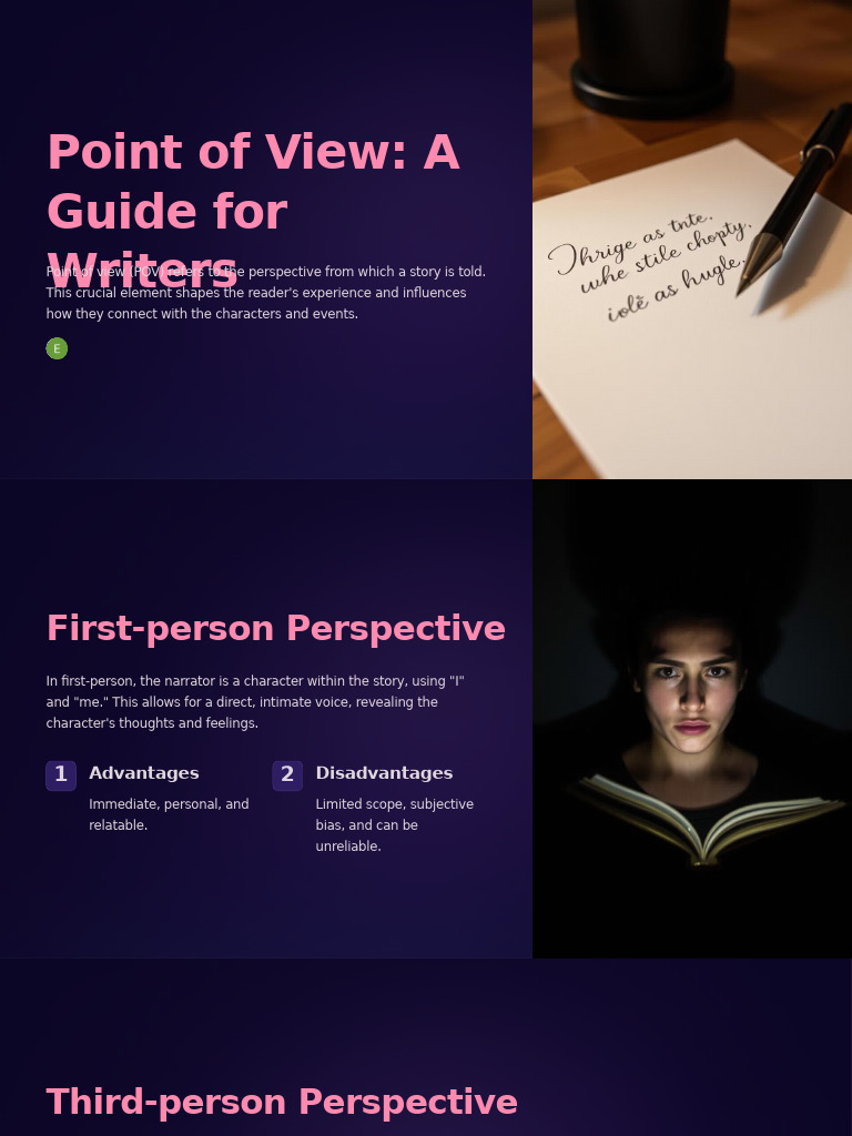 Point of View A Guide For Writers | PDF
