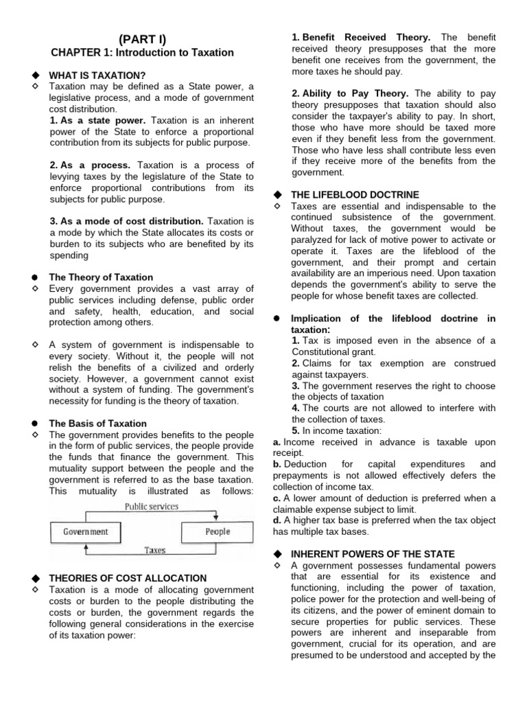 Taxation Introduction To Taxation Pdf