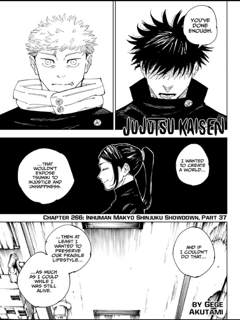 Jujutsu Kaisen Ch-266 | PDF