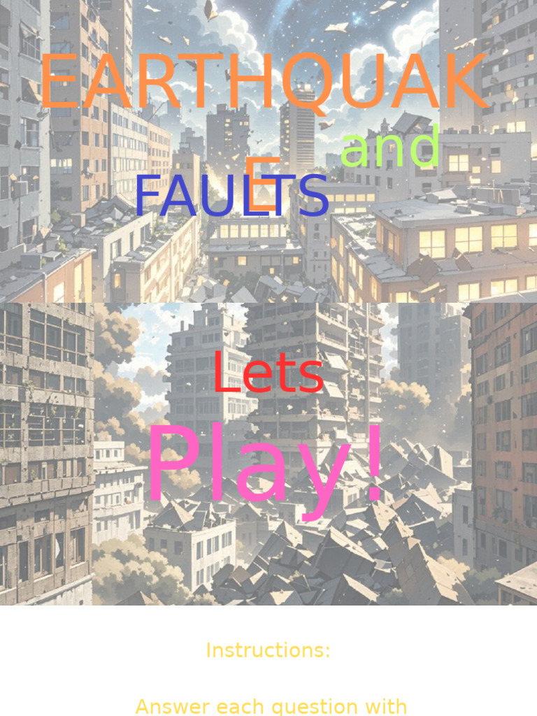 Earthquake and Faults Repa | PDF | Fault (Geology) | Earthquakes