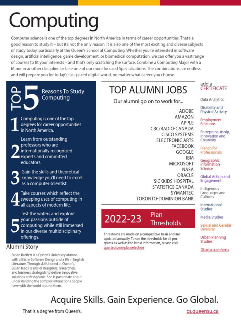 Computing Major - Web | PDF
