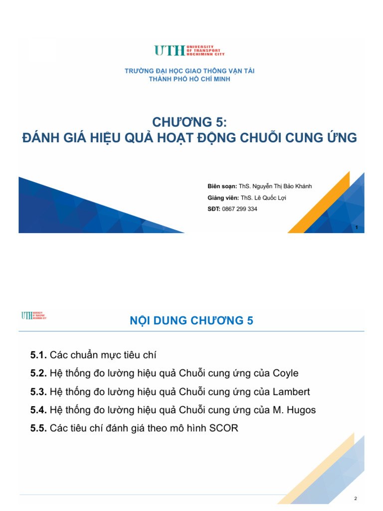 SCM - Slide - Chuong 5 - GV | PDF