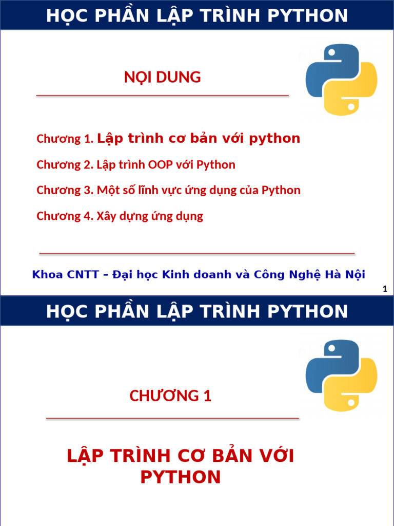 Chuong1 LTPython | PDF