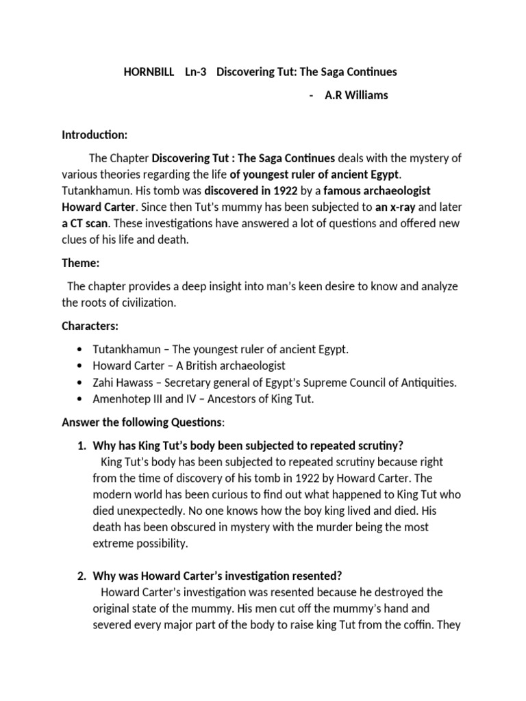 Ln-3 Discovering Tut Notes - 072924 | PDF