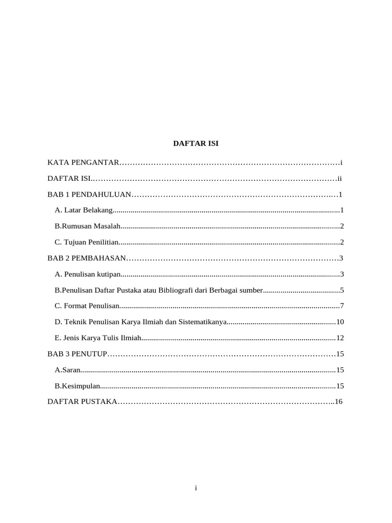 Teknik Penulisan Karya Tulis Ilmiah Pdf