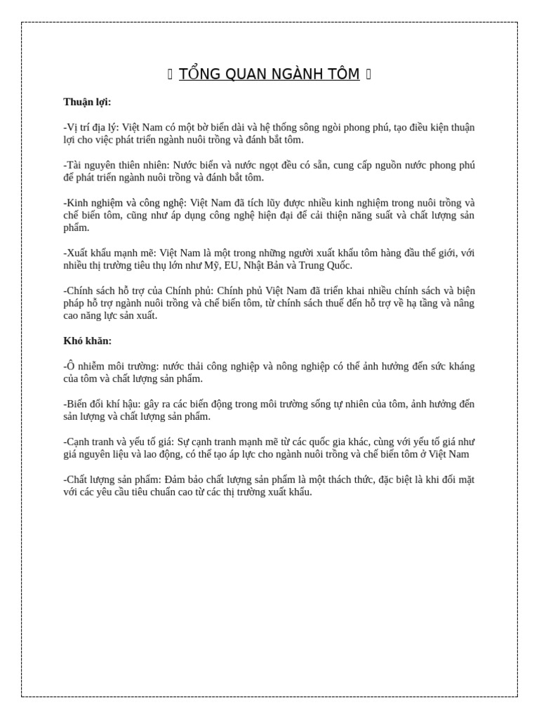 1.3 T NG Quan Ngành Tôm | PDF