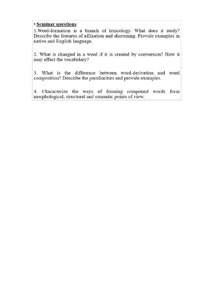 2 Seminar Tasks | PDF