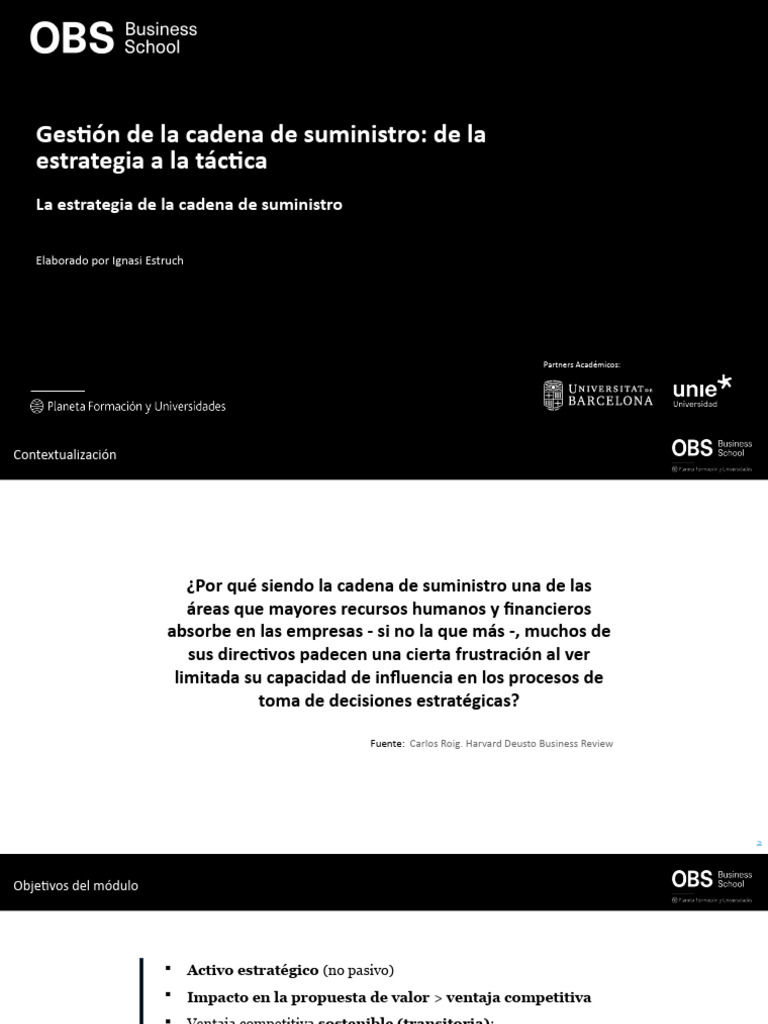 Estrategia en la Cadena de Suministro | PDF | Business | Negocios