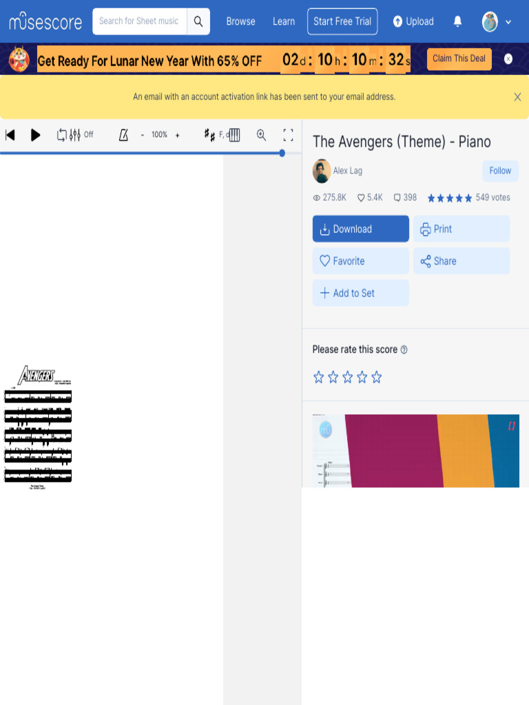 The Avengers Theme Piano Sheet Music For Piano Solo Pdf