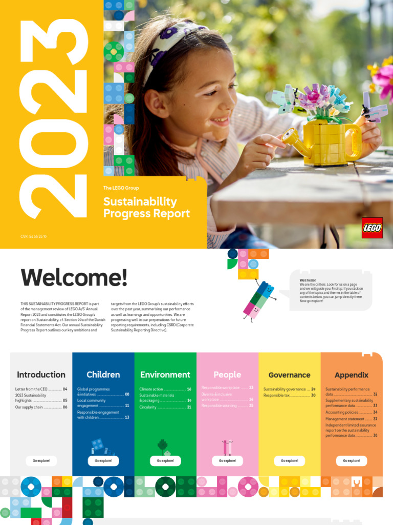The LEGO Group Sustainability Progress Report 2023 Final | PDF
