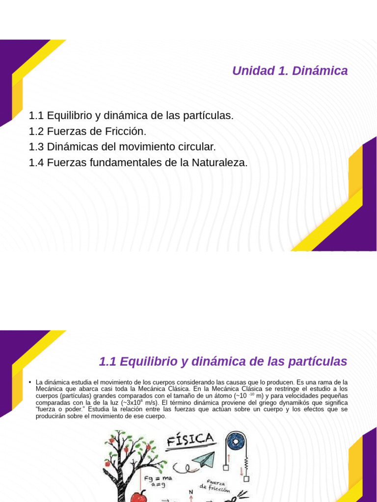 Fuerzas Dinámicas en la Mecánica Clásica | PDF | Fuerza | Las leyes del ...