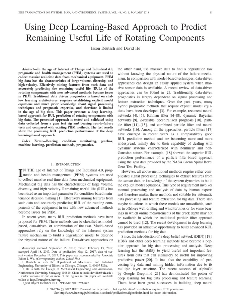 Deep Learning For Prognostics | PDF