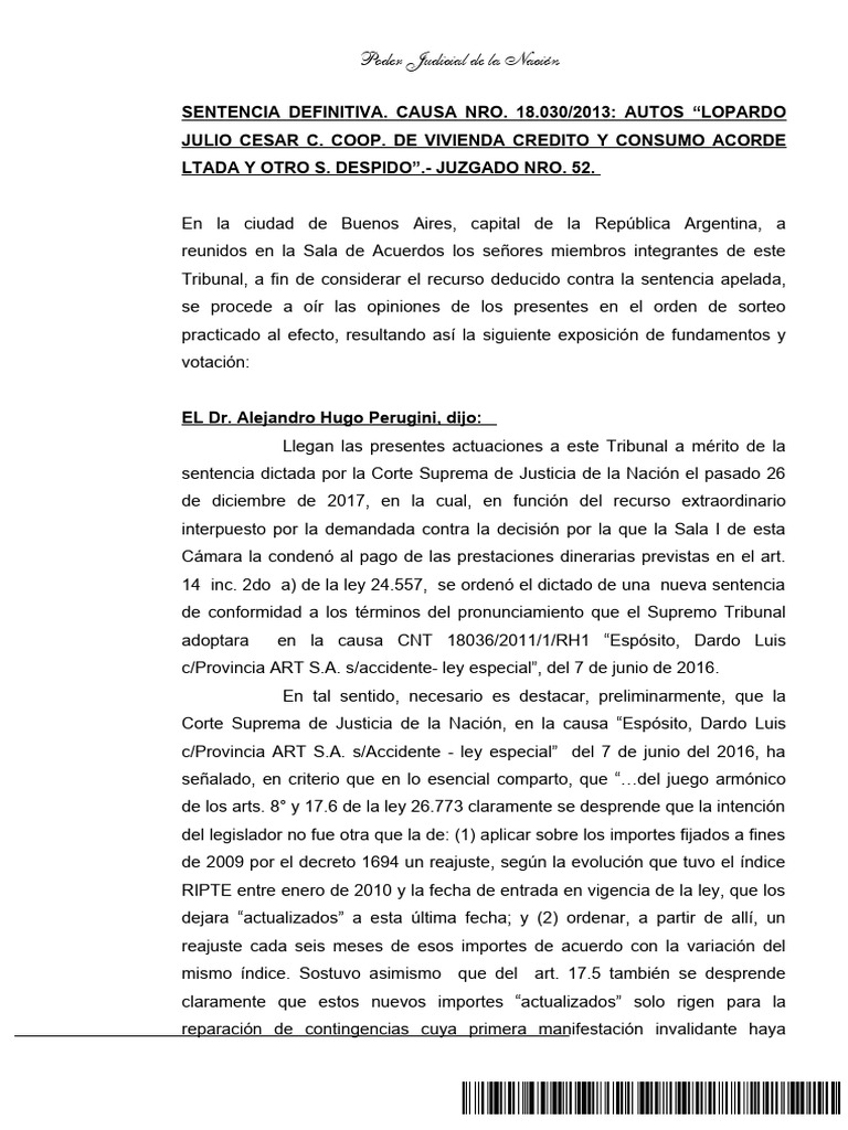 Sentencia Definitiva 12 - 2020 | PDF