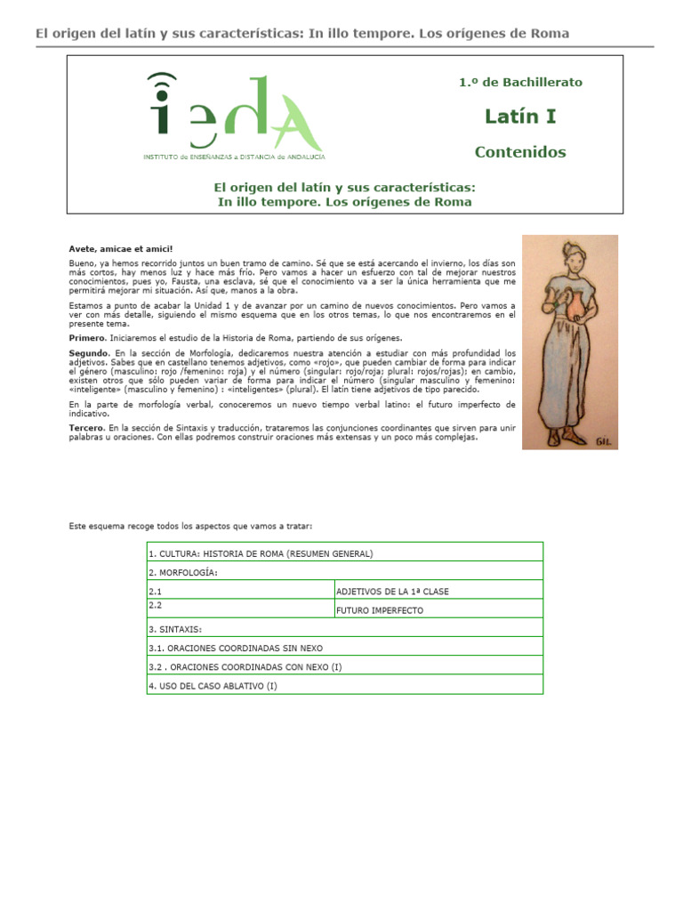 t4 Latin 1º Bachillerato | PDF