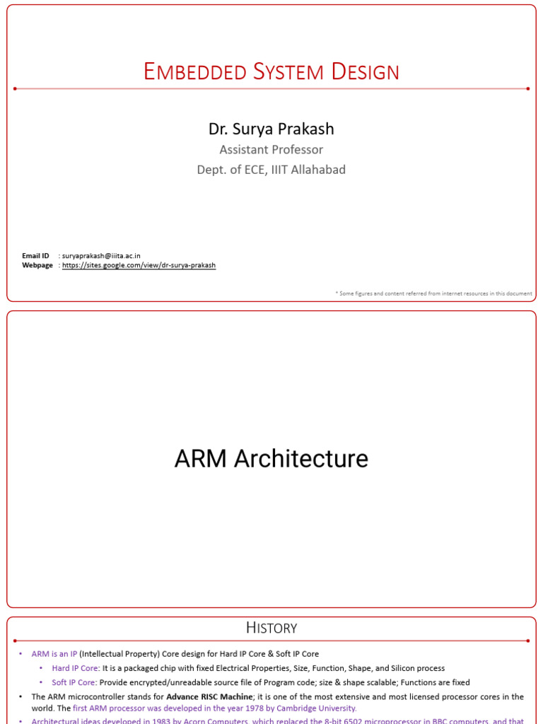 ARM Architecture Overview and Features | PDF | Central Processing Unit ...