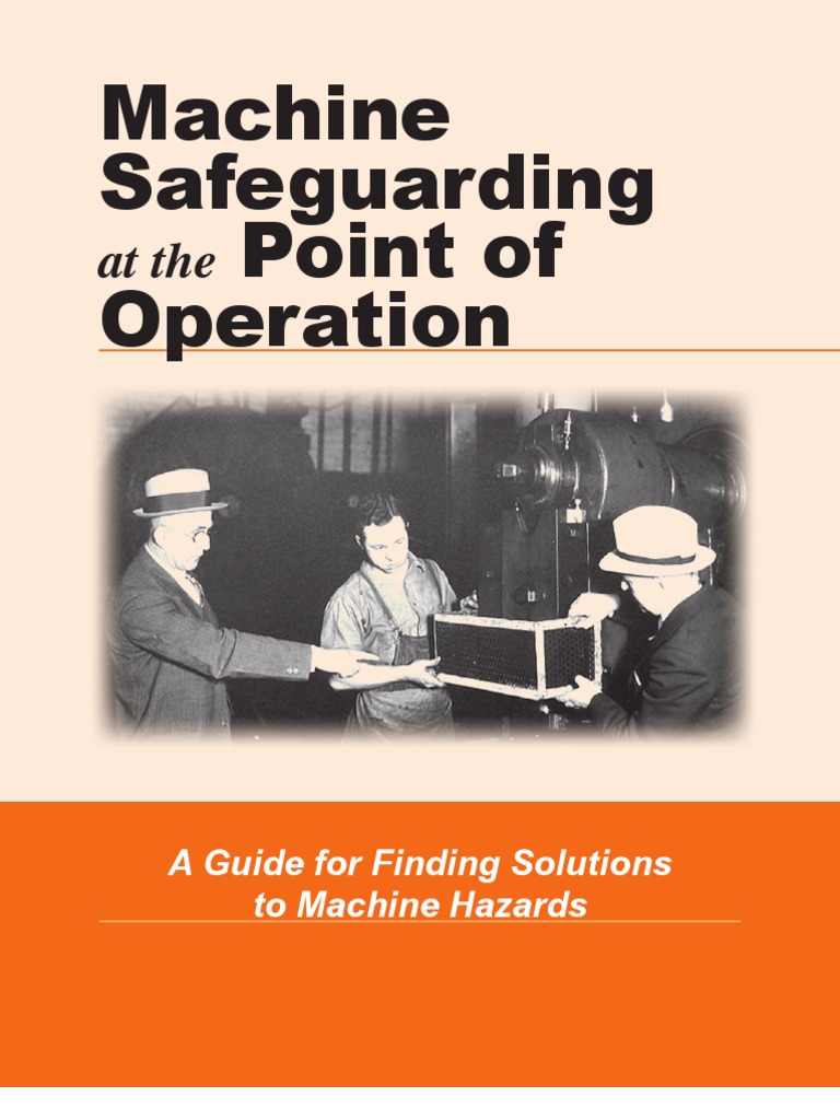 OSHA Machinery Safety Guideline | PDF | Numerical Control ...