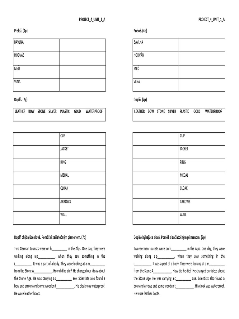 The ice man materials project 4 unit 1 a pdf