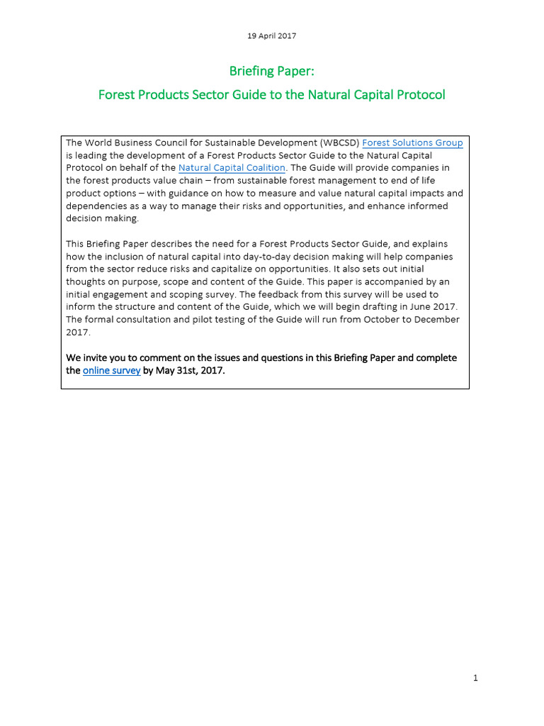 31NCP Forest Sector Guide Briefing Note 18may | PDF