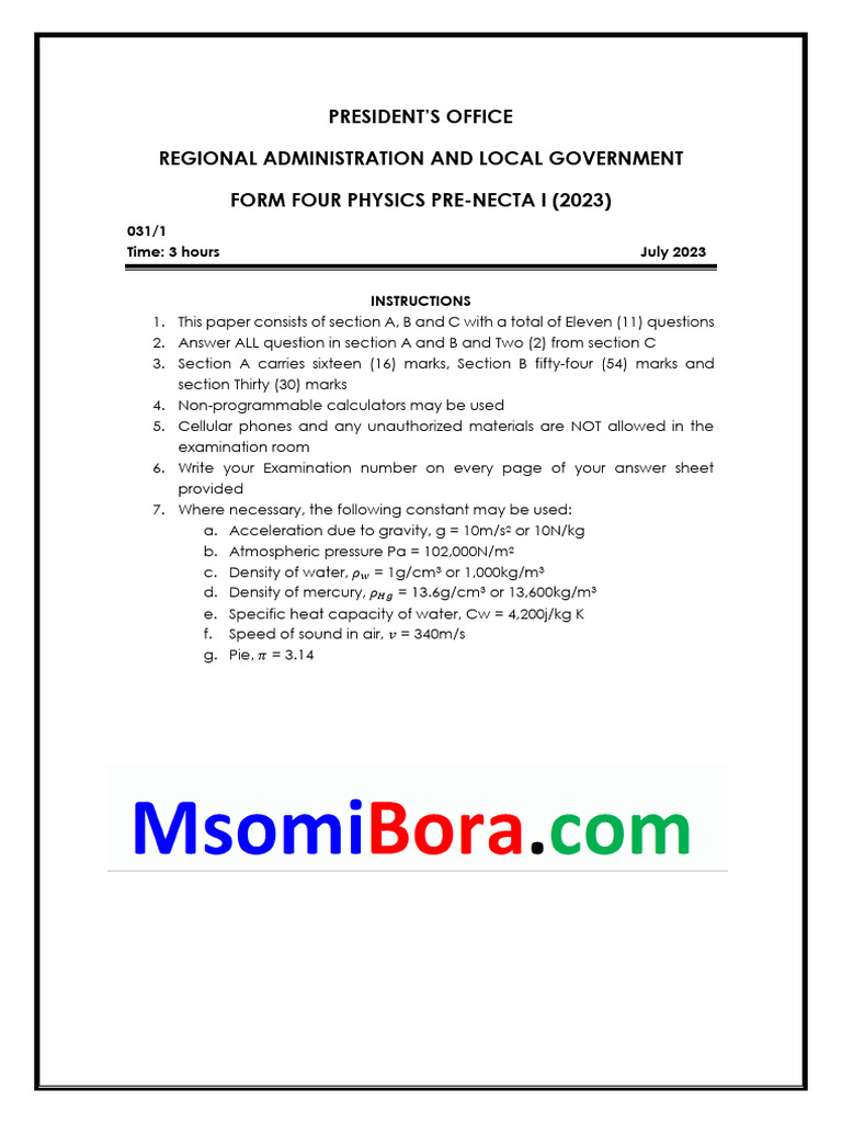 PHYSICS - Questions N Answers | PDF