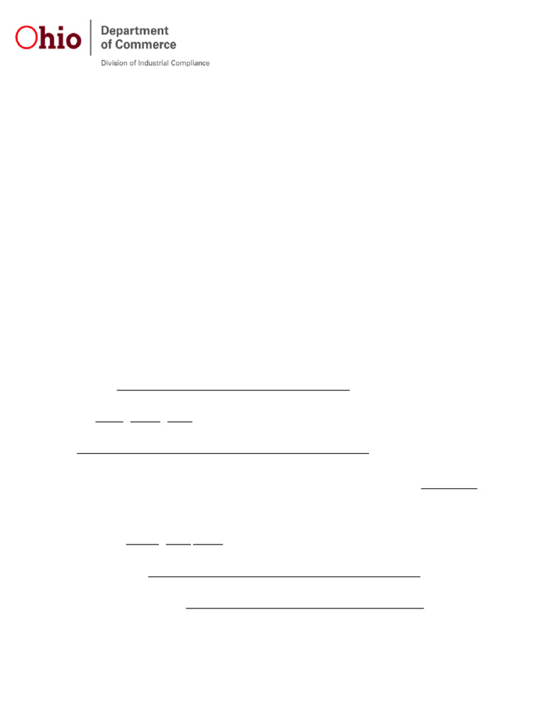 Ohio Minor Wage Agreement Guidelines | PDF