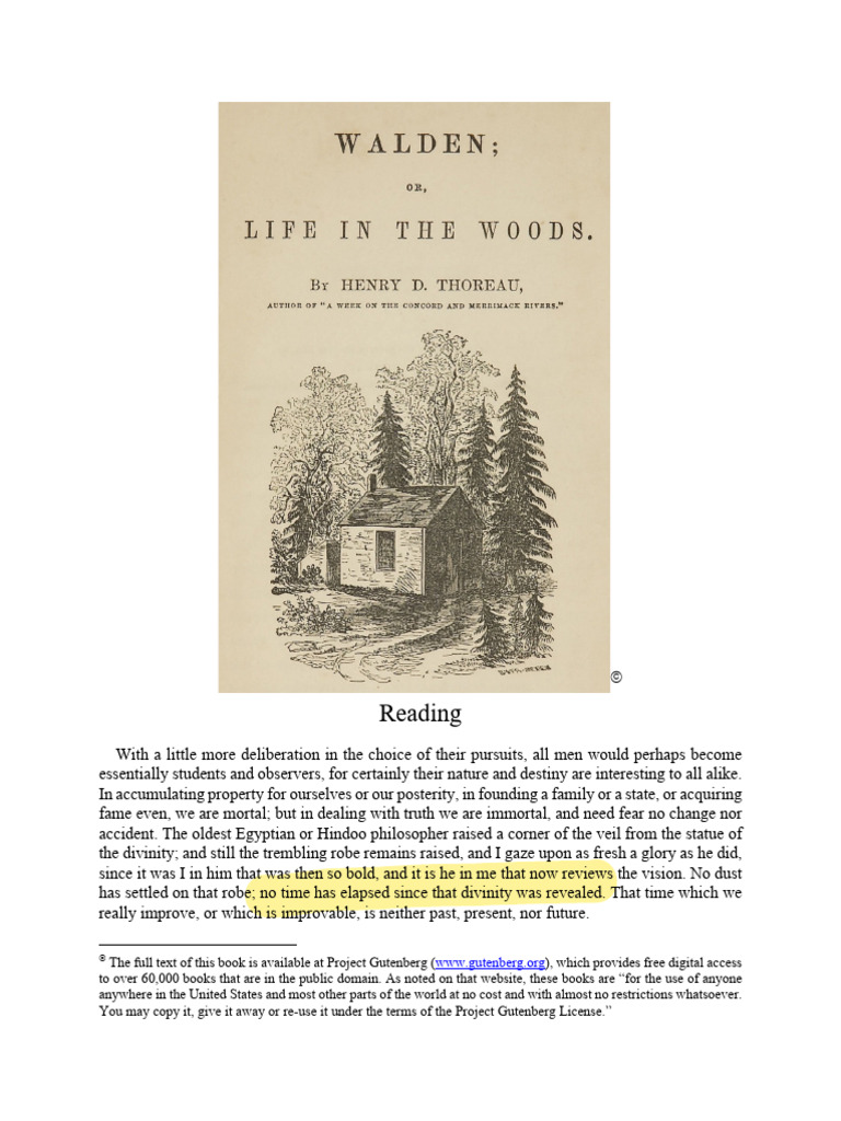 Class+1+-+Introduction+%28Thoreau%29 | PDF
