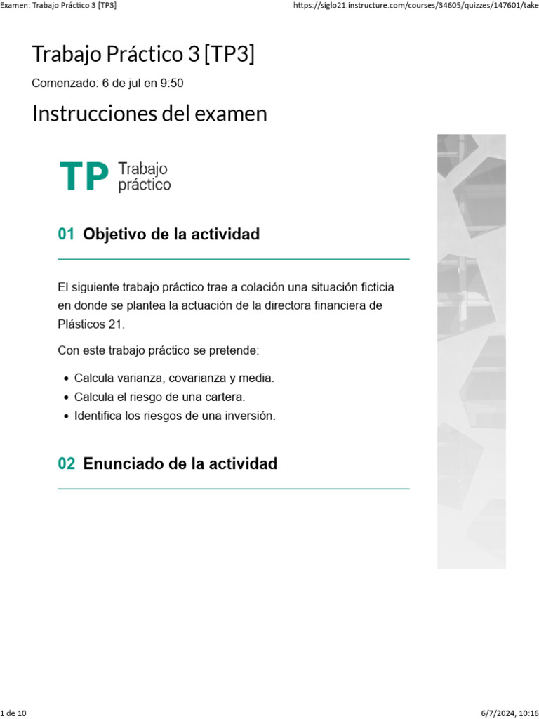 Análisis de Riesgos en Inversiones Financieras | PDF | Compartir ...