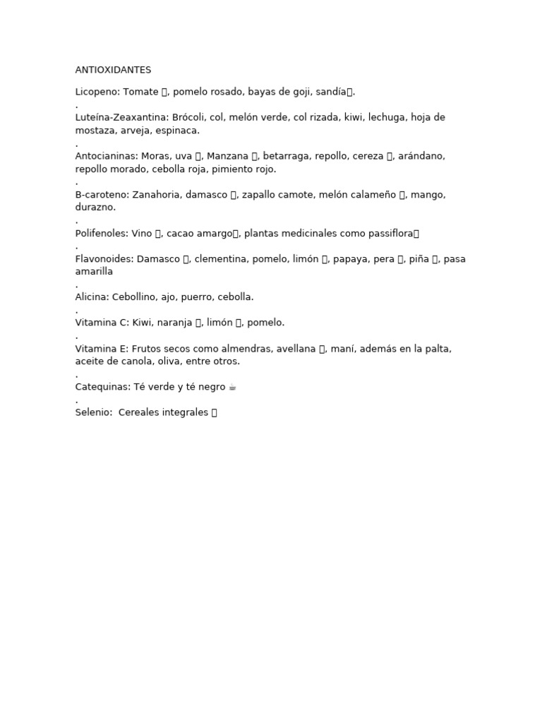 ANTIOX | PDF