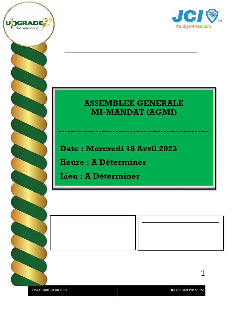 Lancement AGMI 2023 | PDF