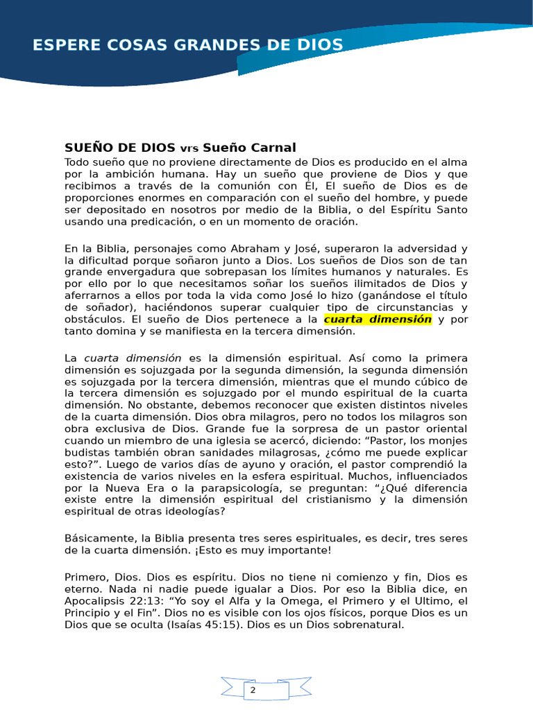 Espere Cosas Grandes de Dios | PDF | Satán | Religión y espiritualidad