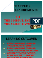 Basic Measurements (Times) Form 1