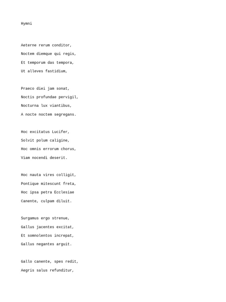 Hymni | PDF