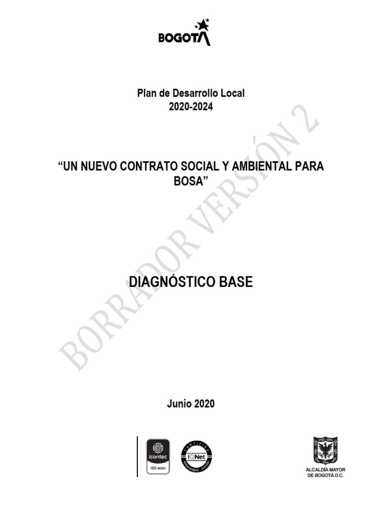 Anexo Diagnostico PDL Bosa Version 2 | PDF