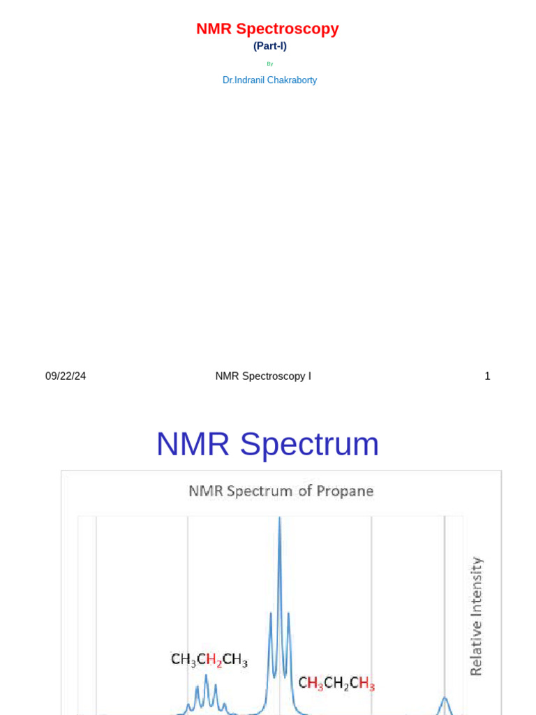 3037study Materialsclass Notes VI Sem NMR Part I 09 06 2020 | PDF
