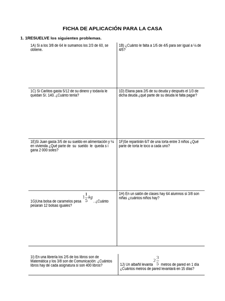 Ficha Del 27 Mat | PDF