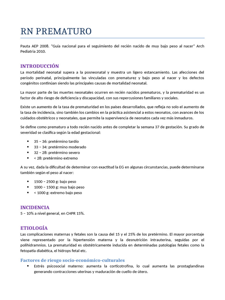 Rn Prematuro Pdf