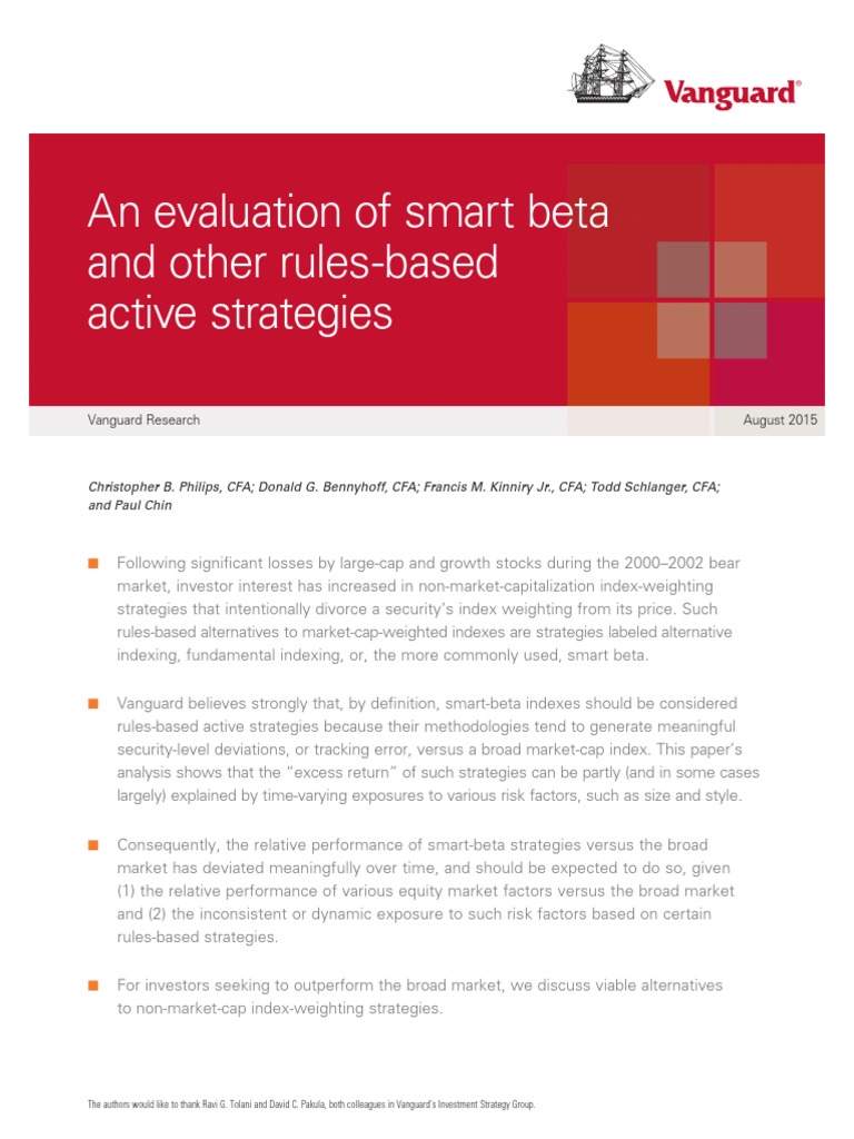 Vanguard Smart Beta | PDF